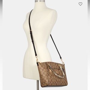 Coach Prairie Satchel In Colorblock Signature Canvas